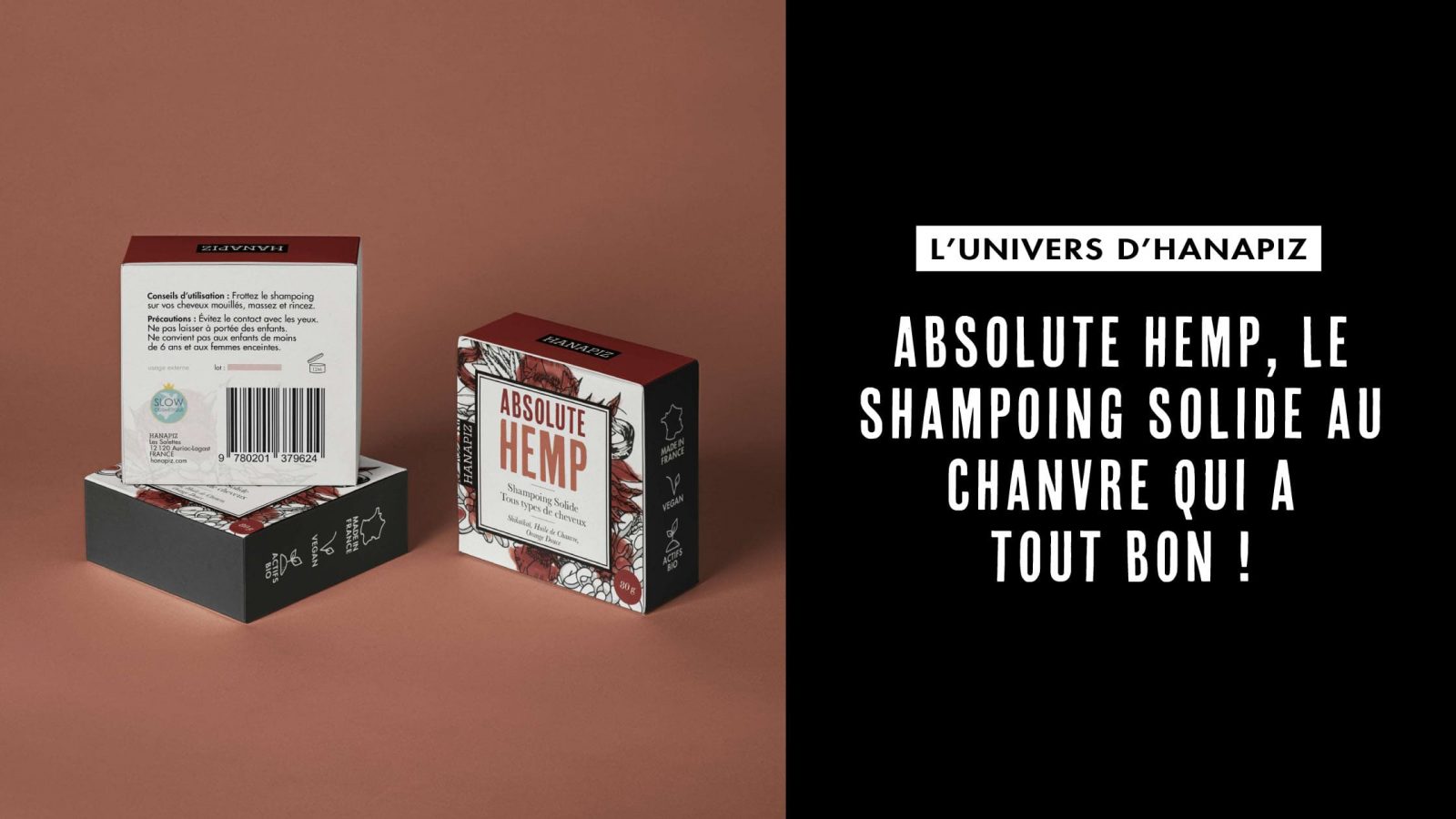 Shampoing solide au chanvre